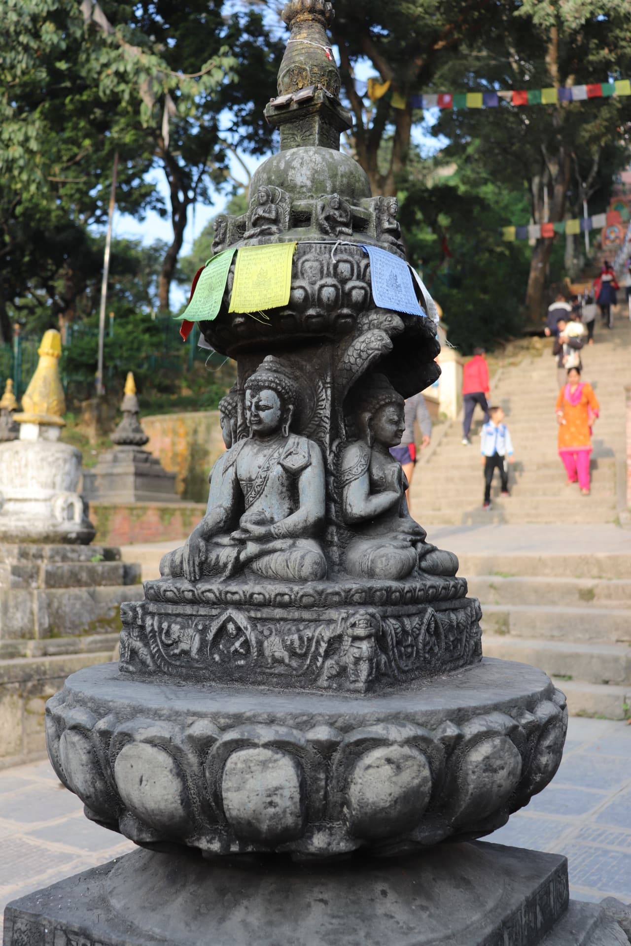 Swayambhunath stupa complex details in Kathmandu Nepal for Kathmandu nearby place