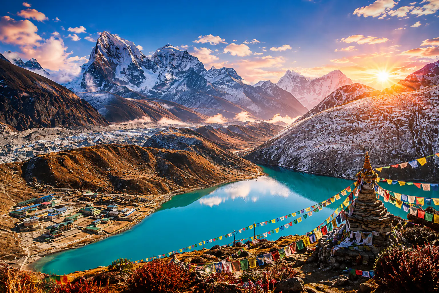 Himalayan landscape in Nepal for Nepal travel planning