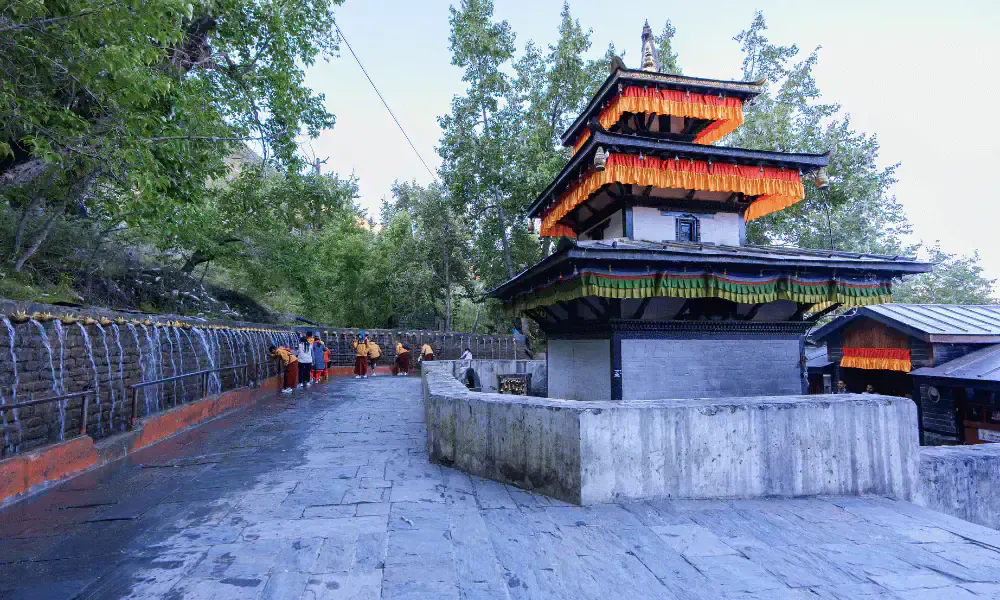 Muktinath Temple high altitude pilgrimage route in Nepal