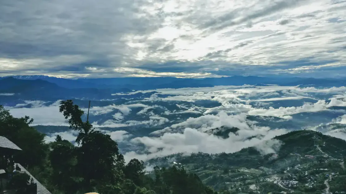 Nagarkot sunrise viewpoint near Kathmandu Nepal