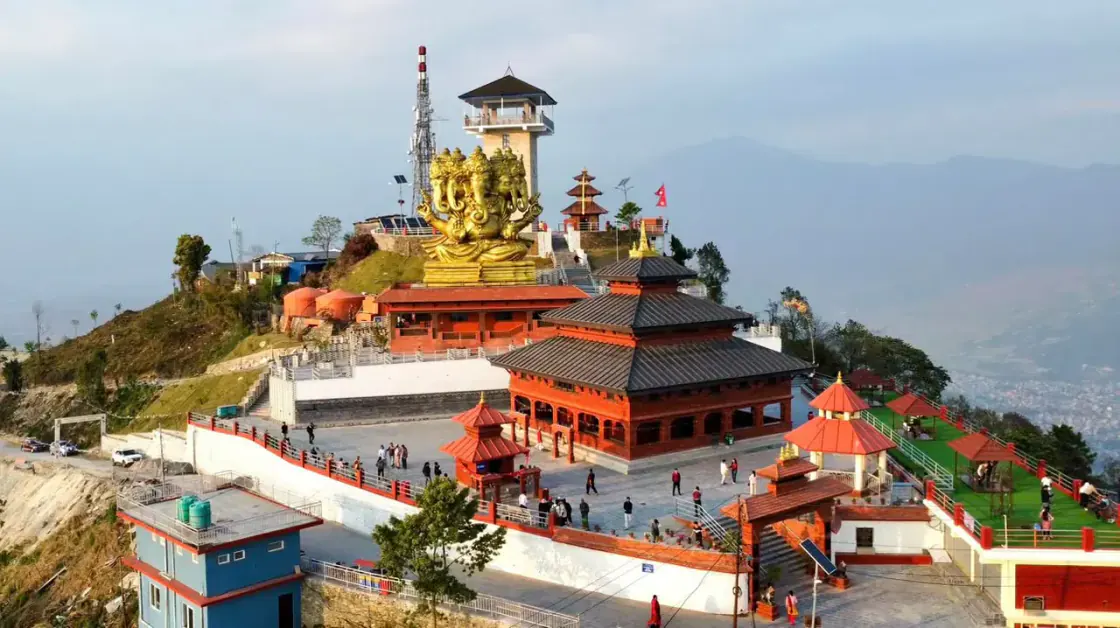 Sarangkot sunrise viewpoint in Pokhara Nepal